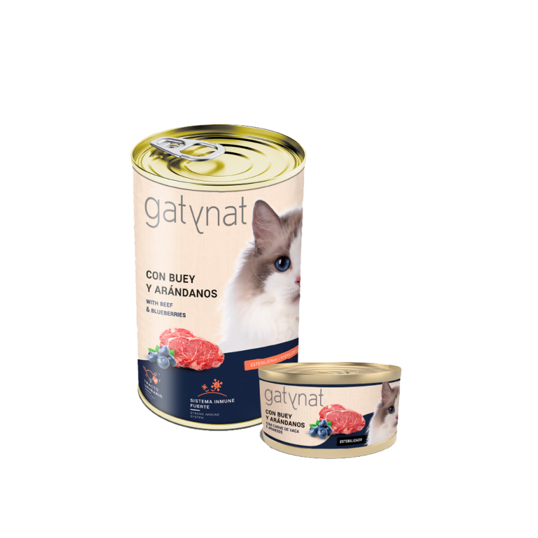 Gatynat Esterilizado Buey y Ar谩ndanos