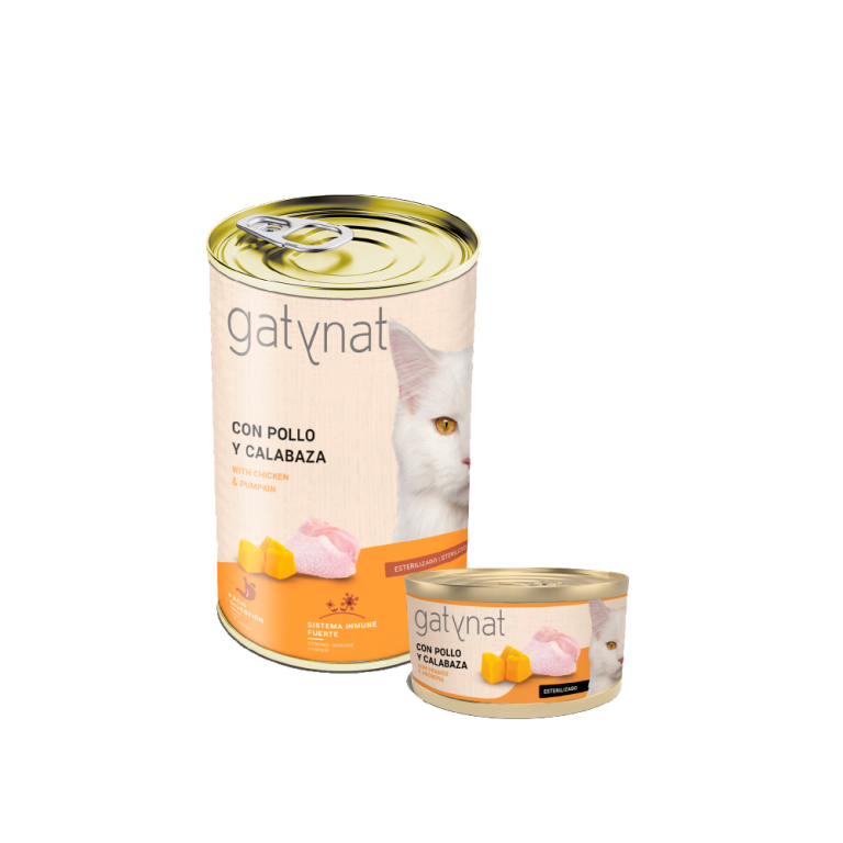 Gatynat Esterilizado Pollo y Calabaza